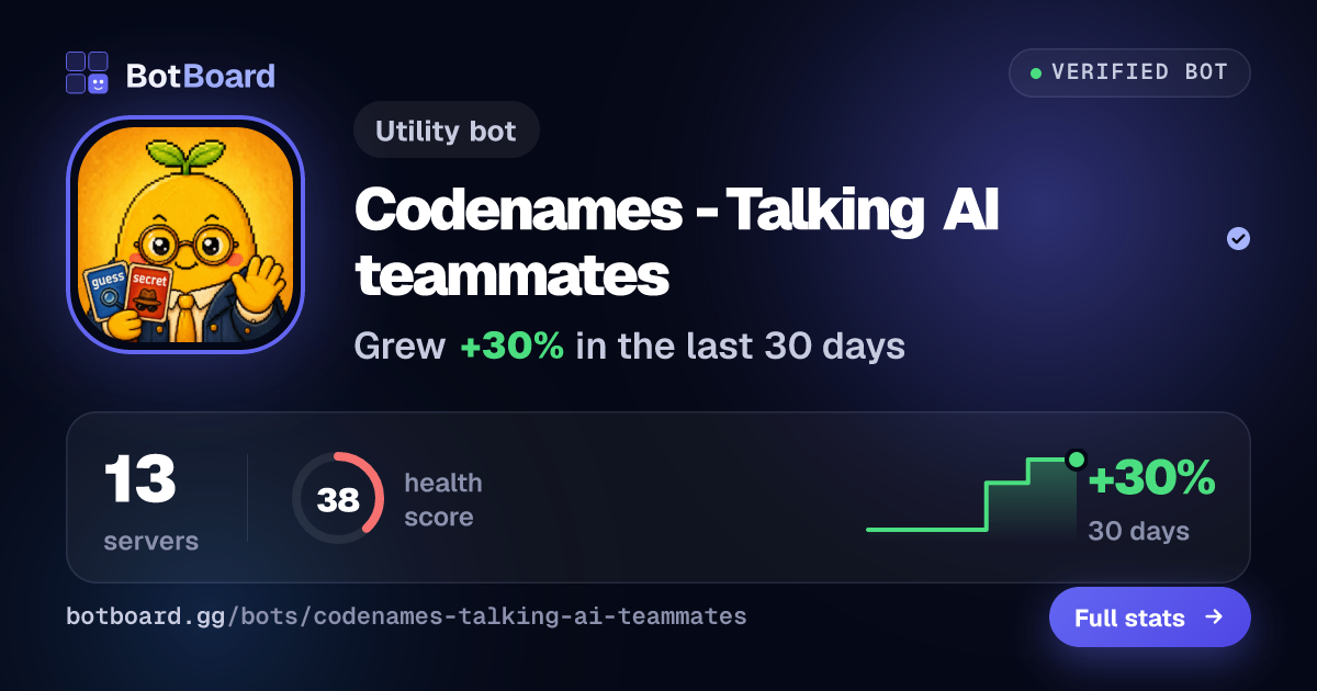 Share card for Codenames - Talking AI teammates