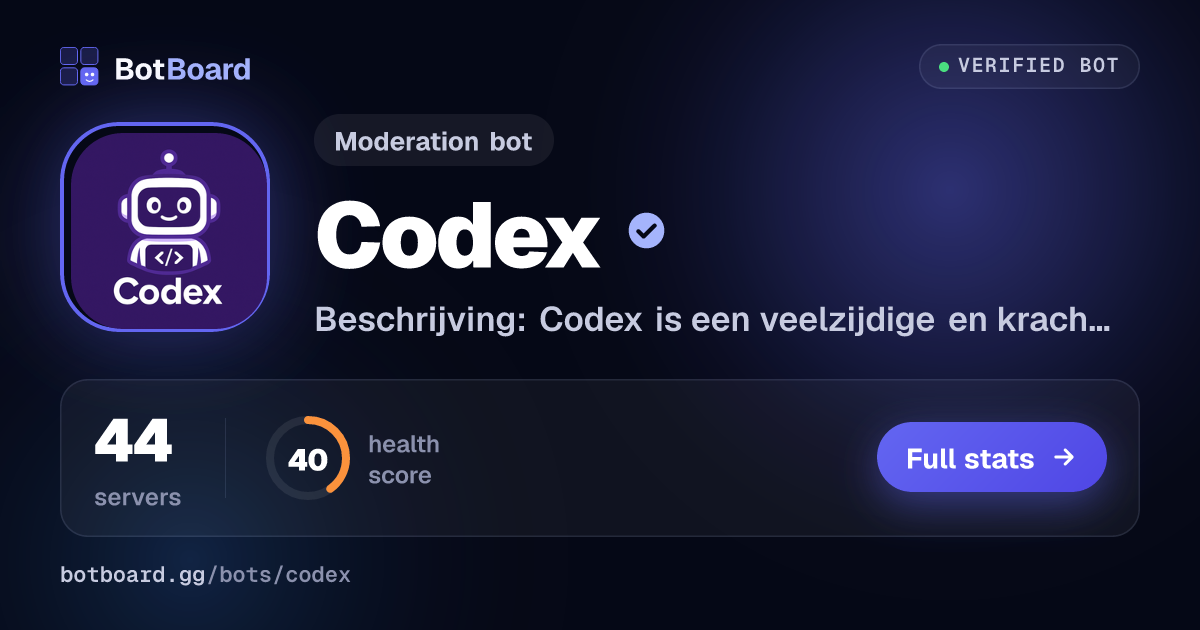 Share card for Codex