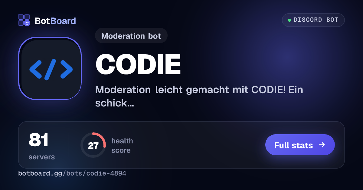 Share card for CODIE