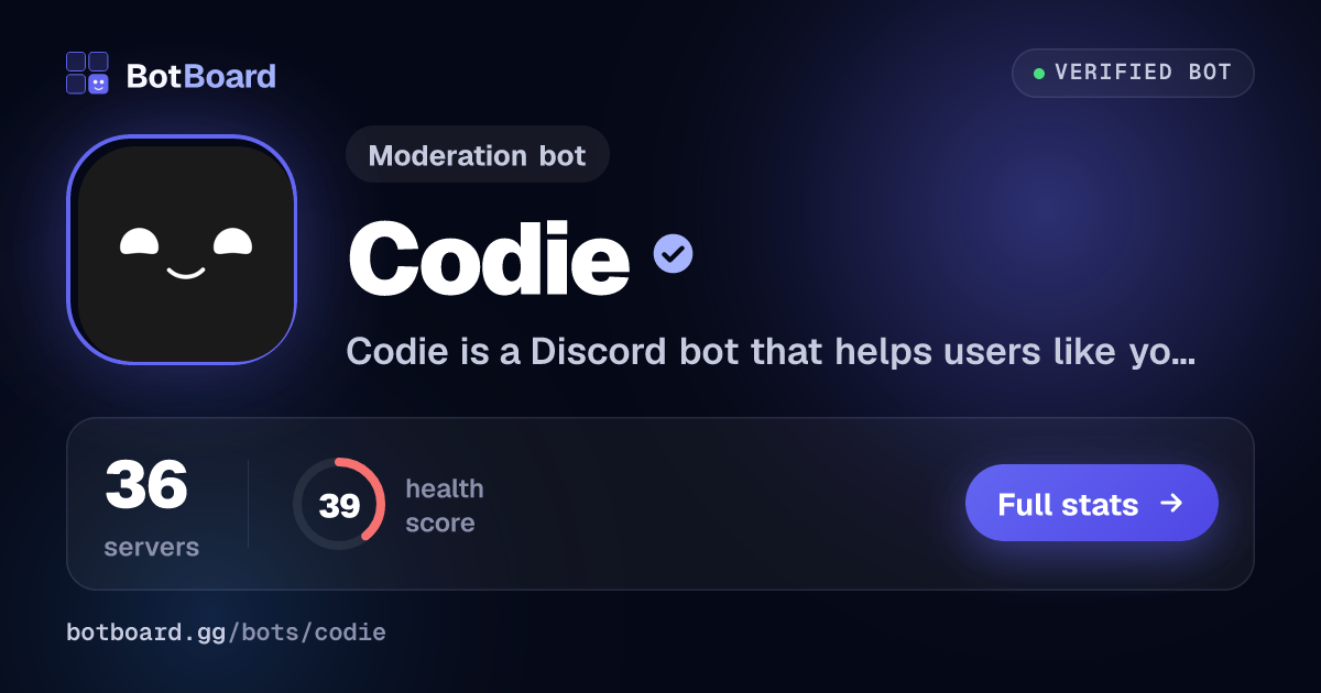 Share card for Codie