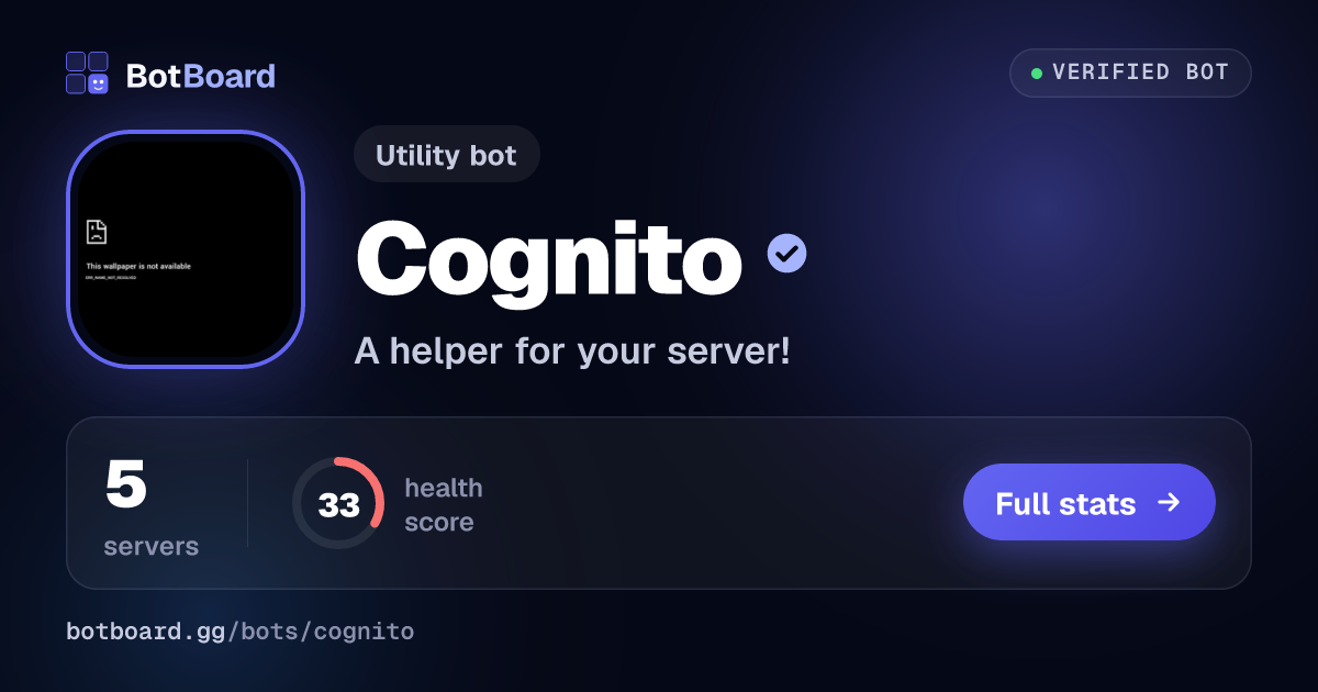 Share card for Cognito