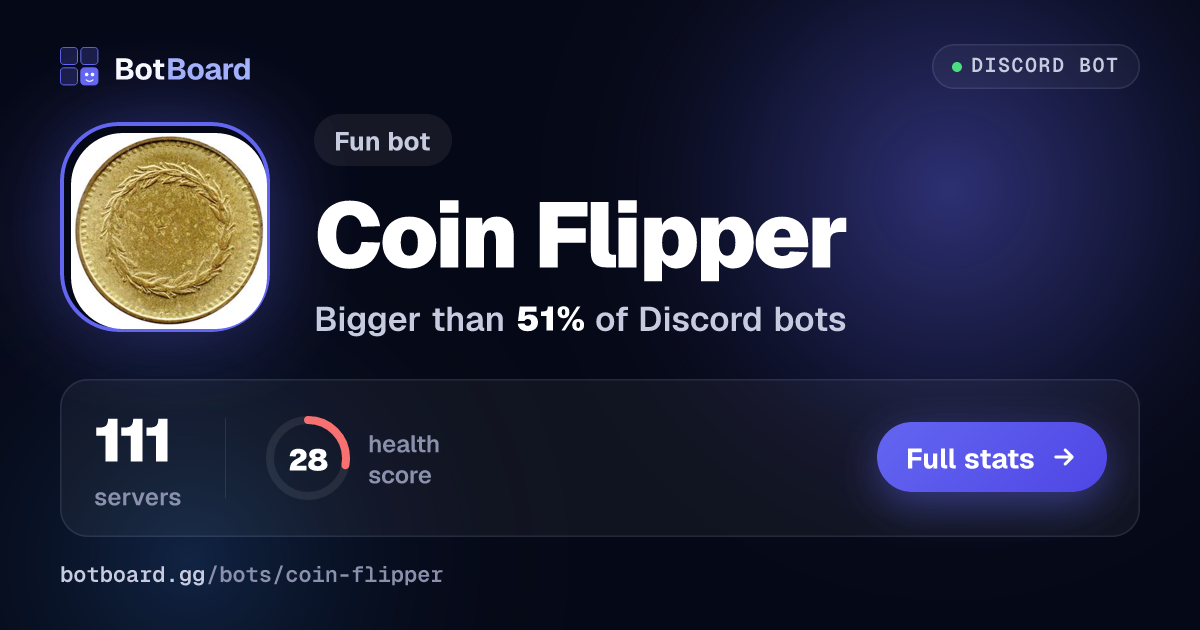 Share card for Coin Flipper