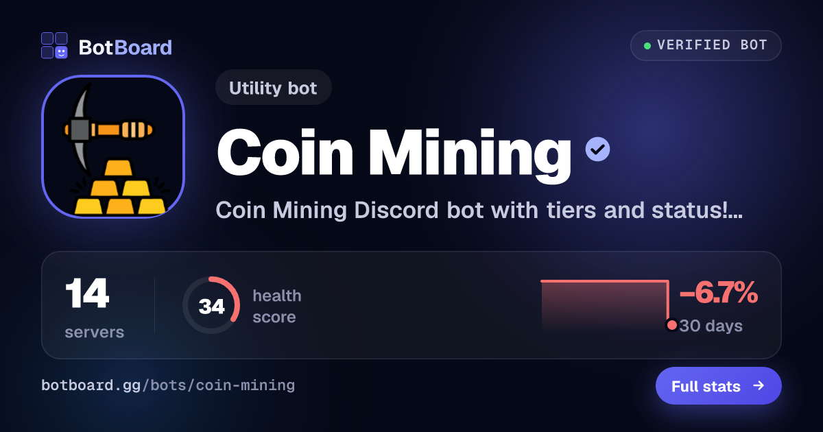 Share card for Coin Mining