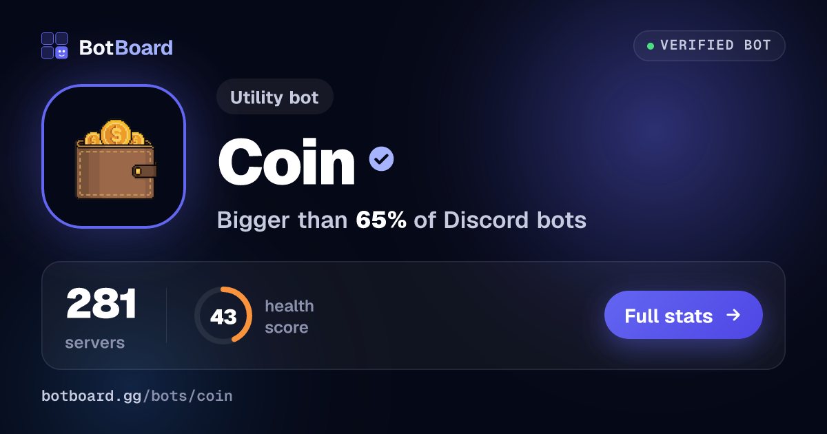 Share card for Coin