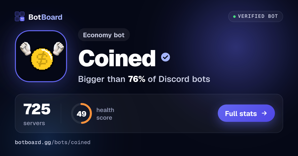 Share card for Coined