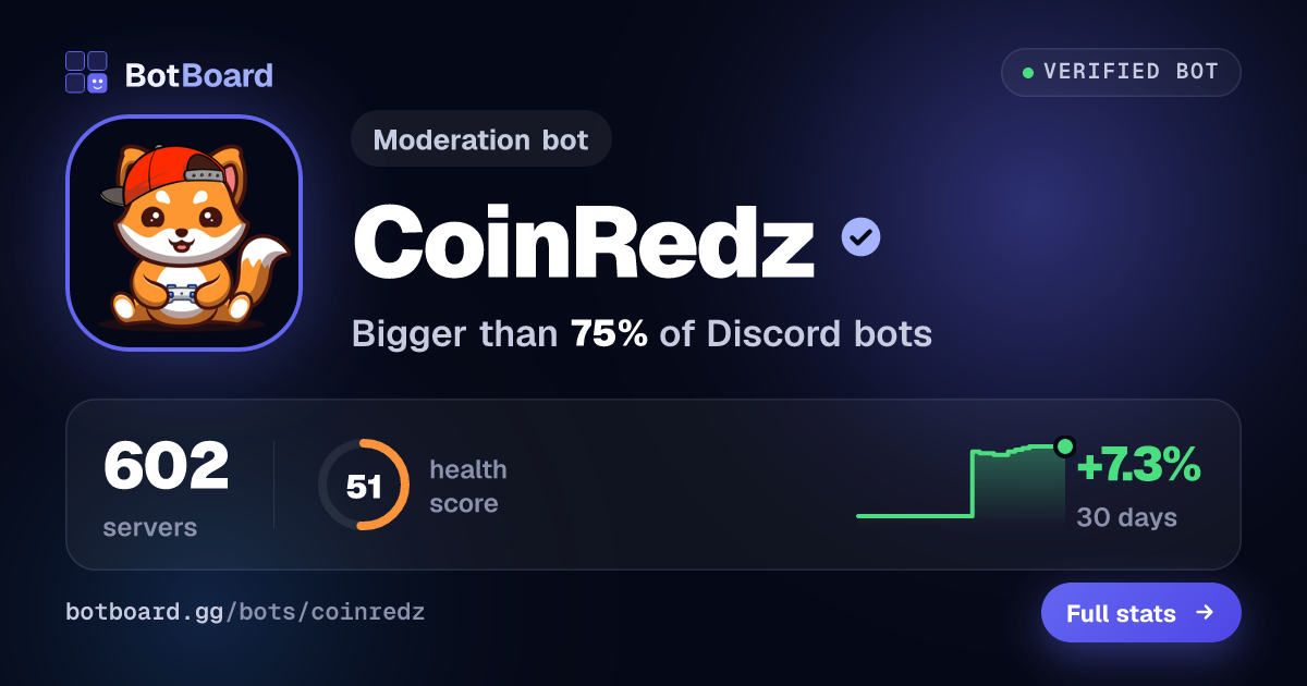 Share card for CoinRedz