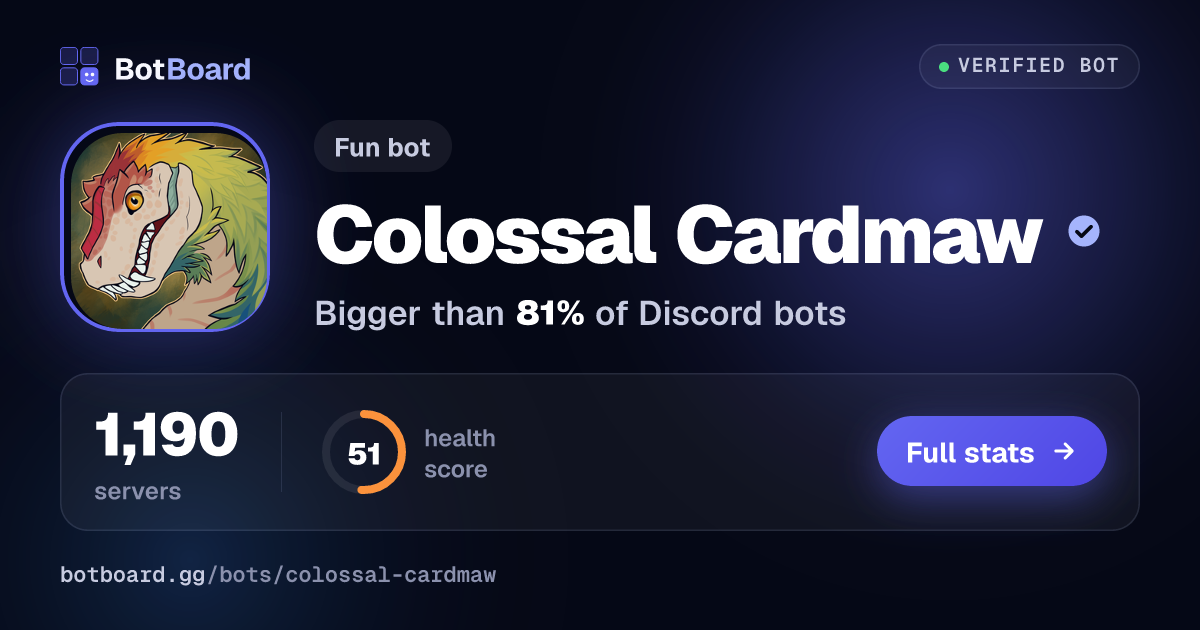 Share card for Colossal Cardmaw