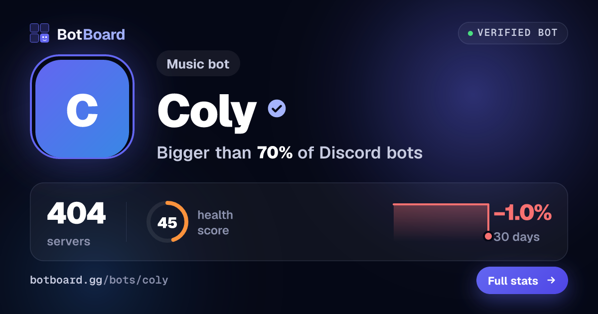 Share card for Coly