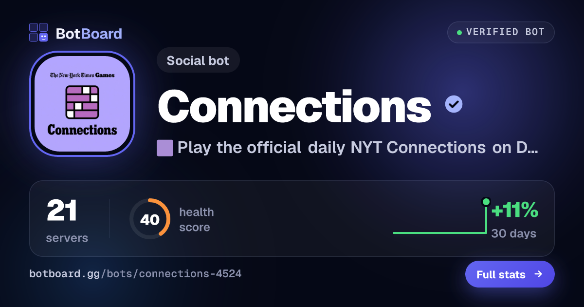 Share card for Connections