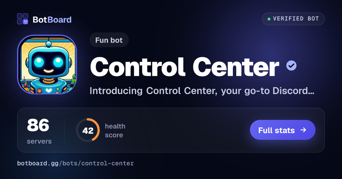 Share card for Control Center