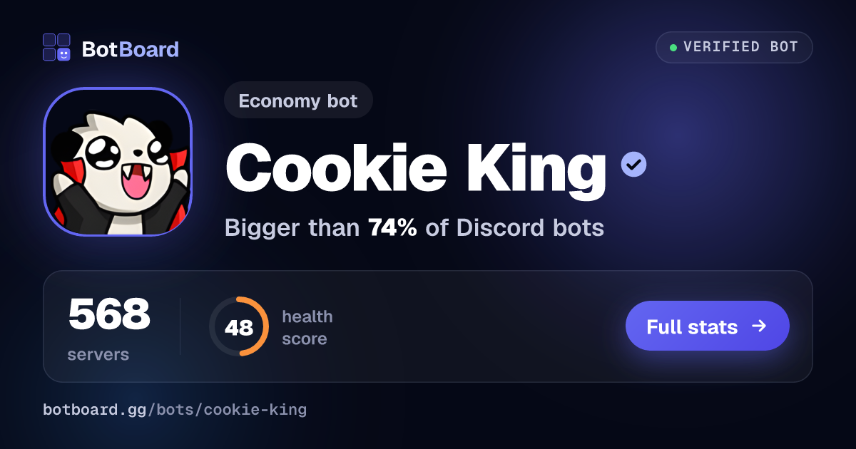 Share card for Cookie King