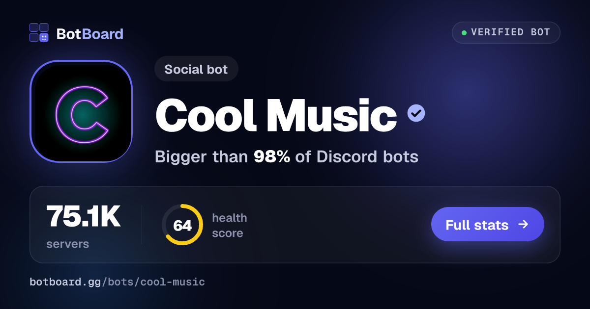 Share card for Cool Music