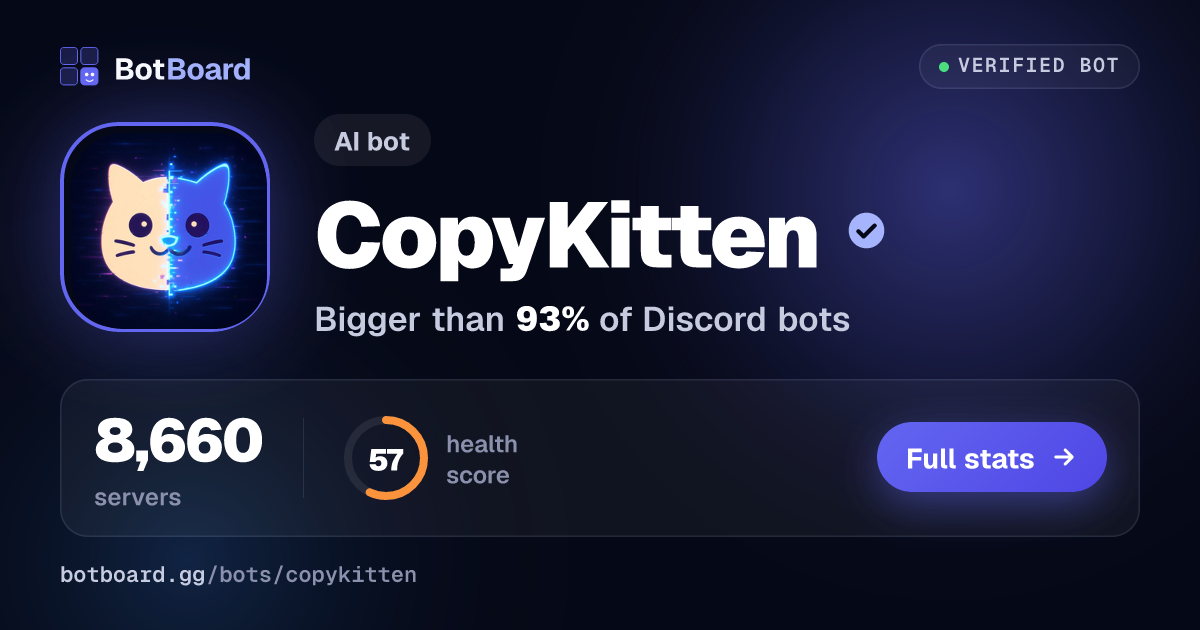 Share card for CopyKitten