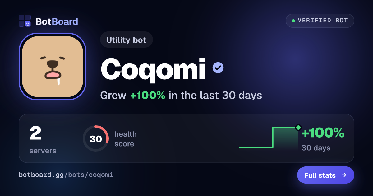 Share card for Coqomi