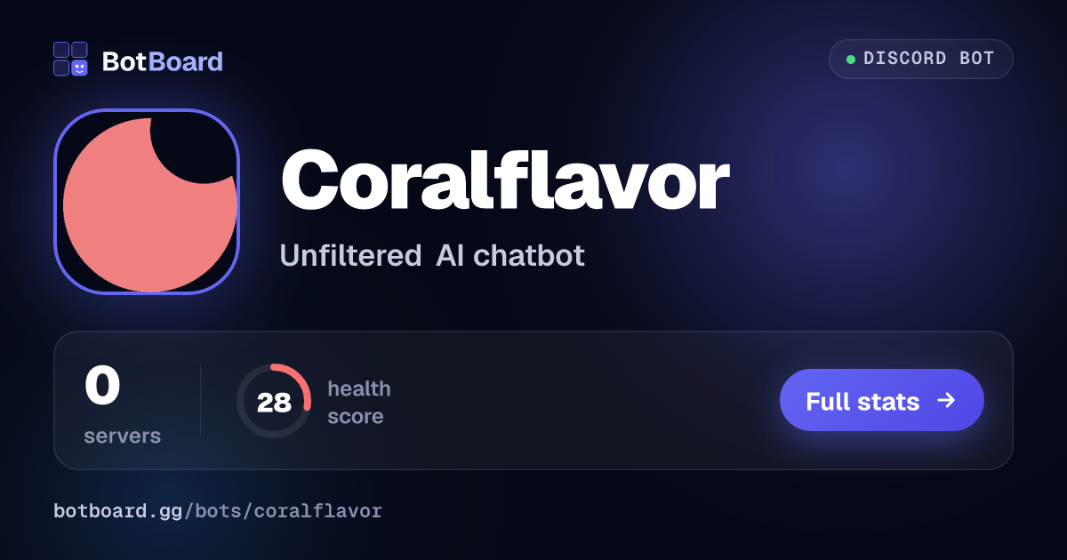 Share card for Coralflavor