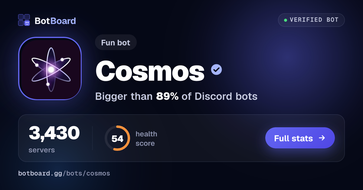 Share card for Cosmos