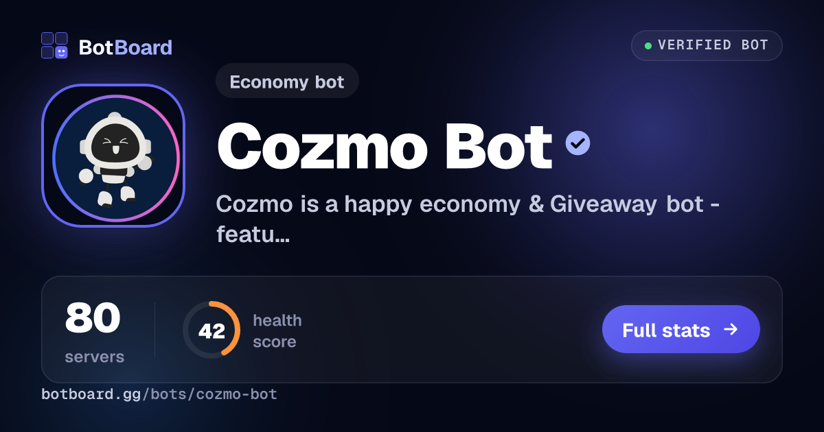Share card for Cozmo Bot