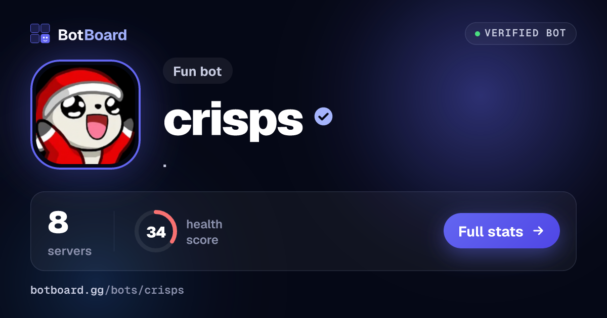 Share card for crisps