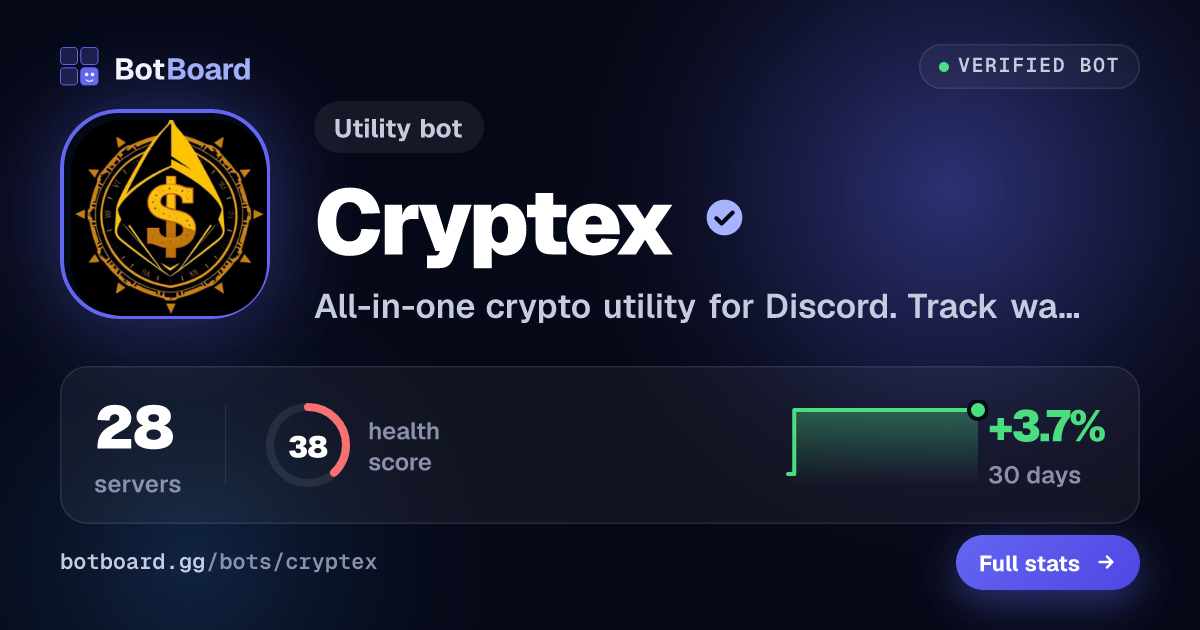 Share card for Cryptex