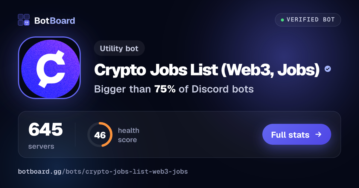 Share card for Crypto Jobs List  (Web3, Jobs)