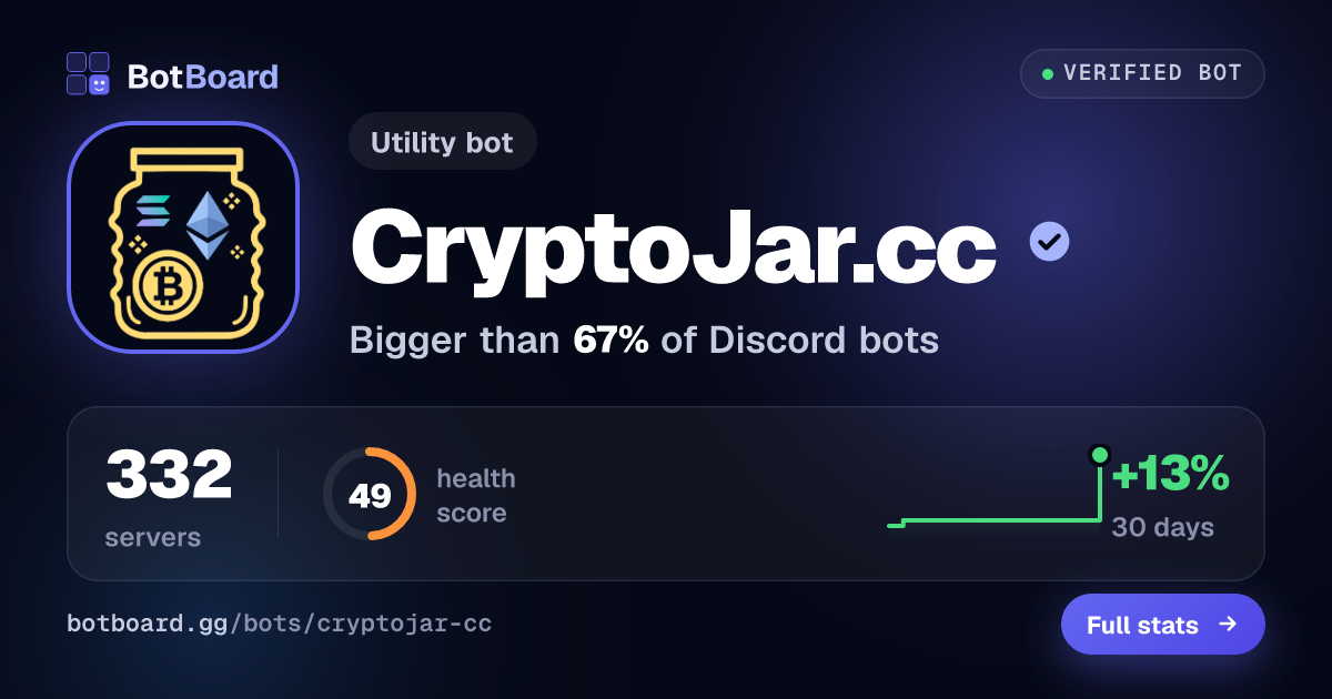 Share card for CryptoJar.cc