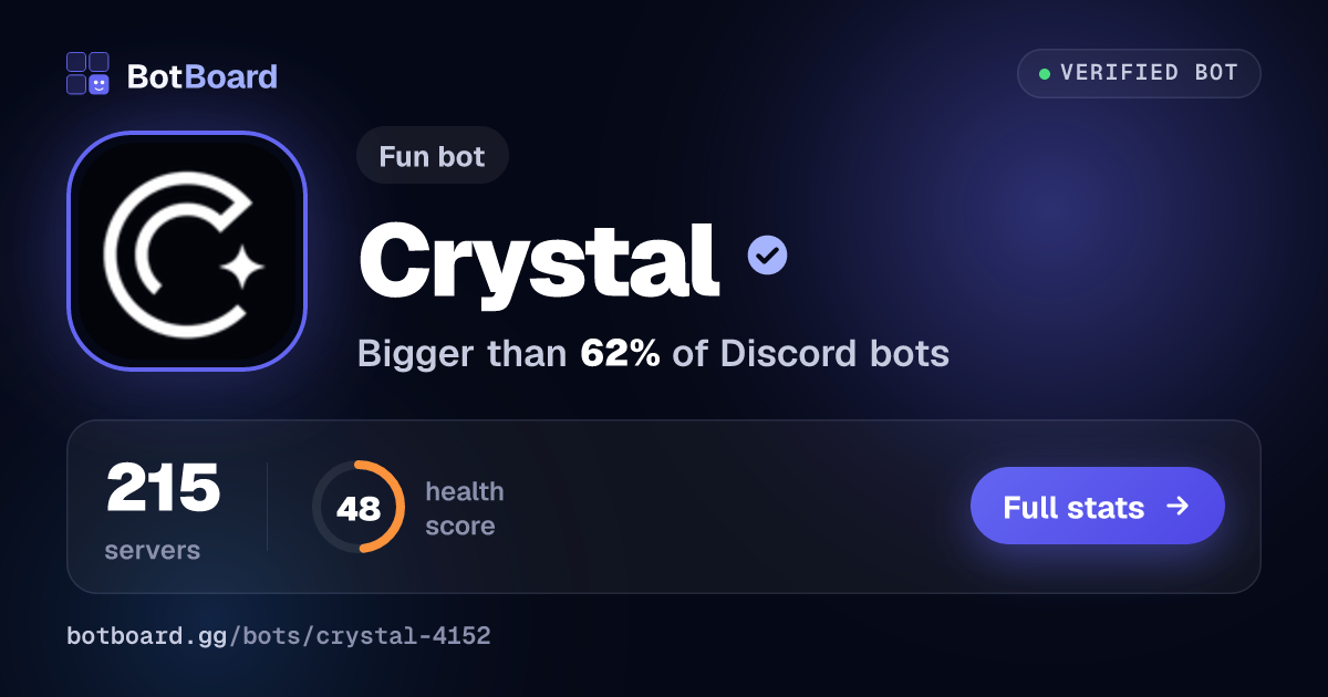 Share card for Crystal