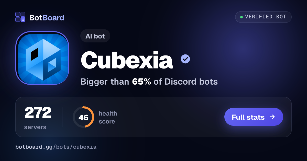 Share card for Cubexia