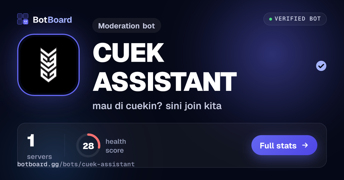 Share card for CUEK ASSISTANT