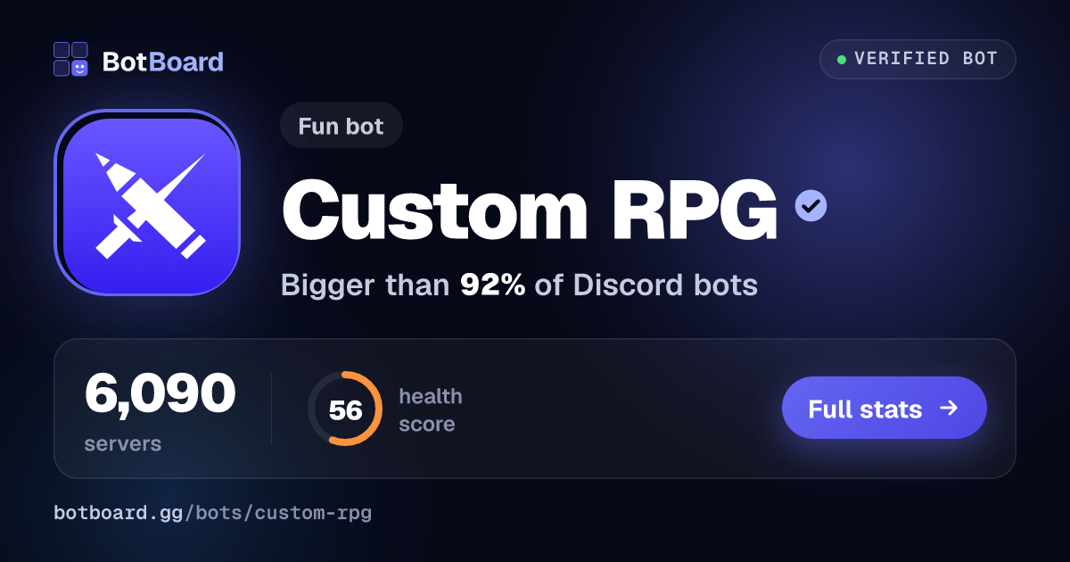 Share card for Custom RPG
