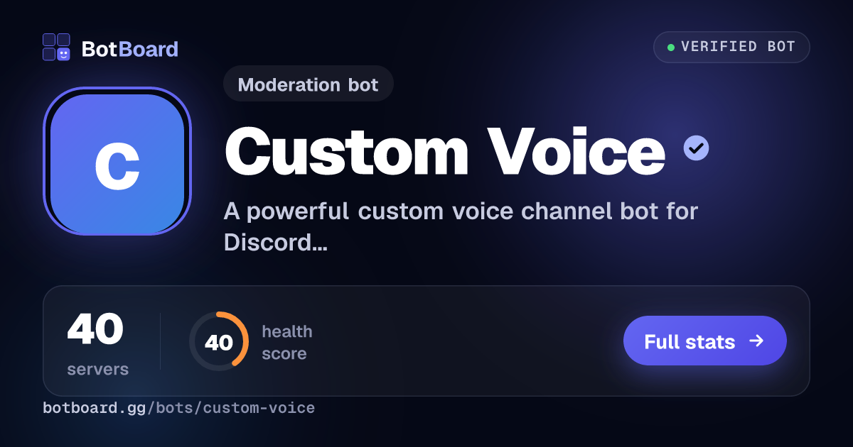 Share card for Custom Voice