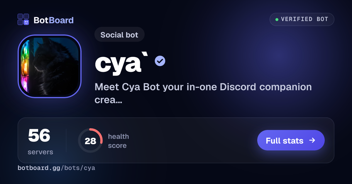 Share card for cya`