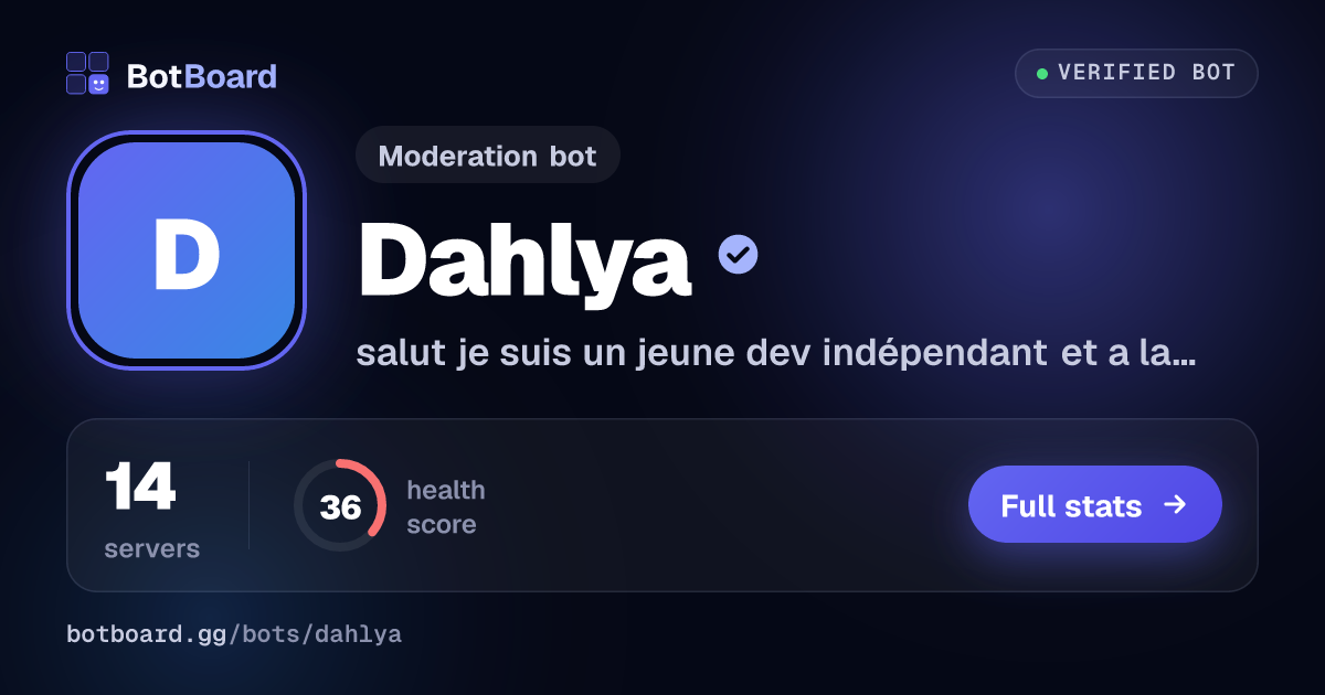 Share card for Dahlya