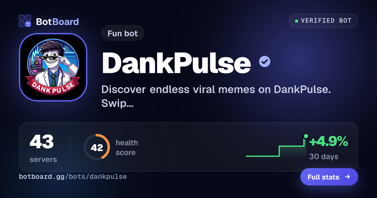 Share card for DankPulse