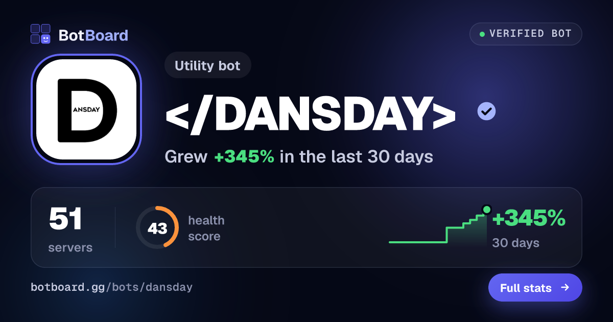 Share card for </DANSDAY>