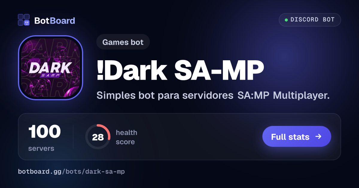 Share card for !Dark SA-MP