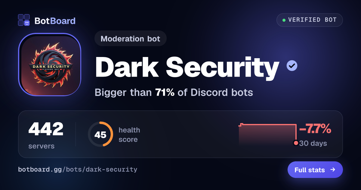 Share card for Dark Security