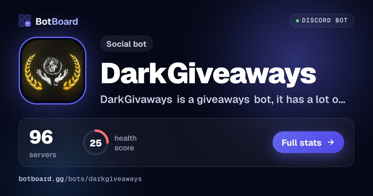 Share card for DarkGiveaways