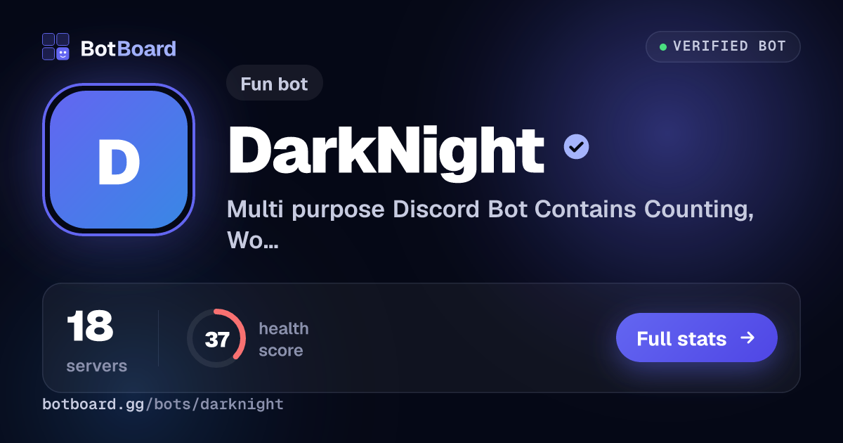Share card for DarkNight