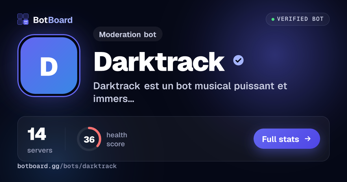 Share card for Darktrack🎵