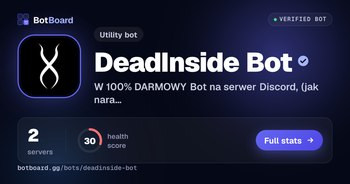 Share card for DeadInside Bot