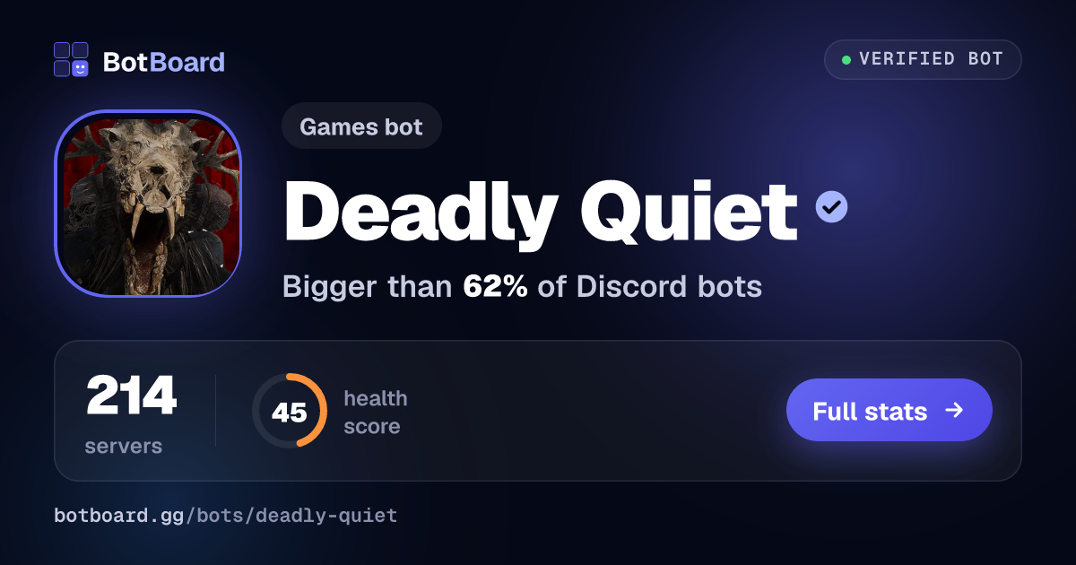 Share card for Deadly Quiet