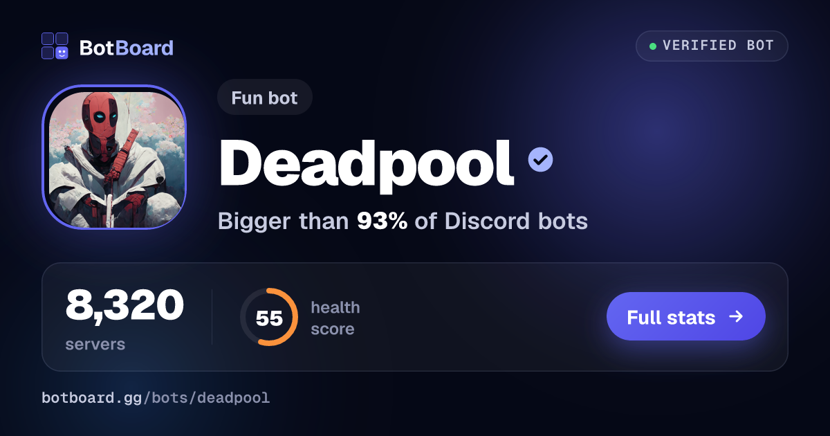 Share card for Deadpool