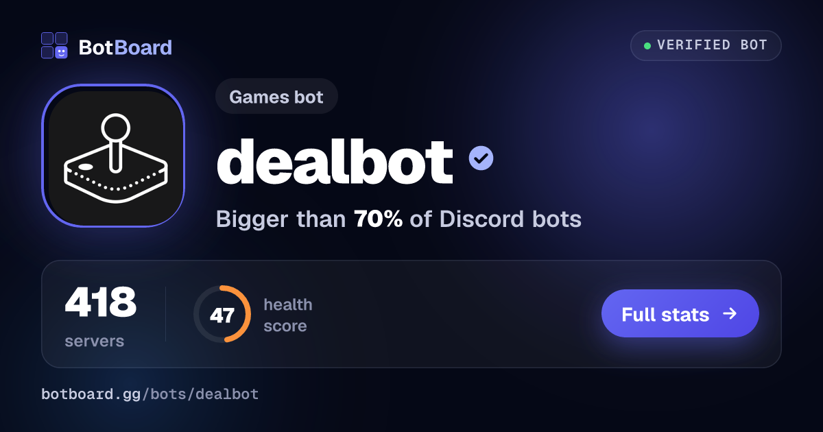 Share card for dealbot
