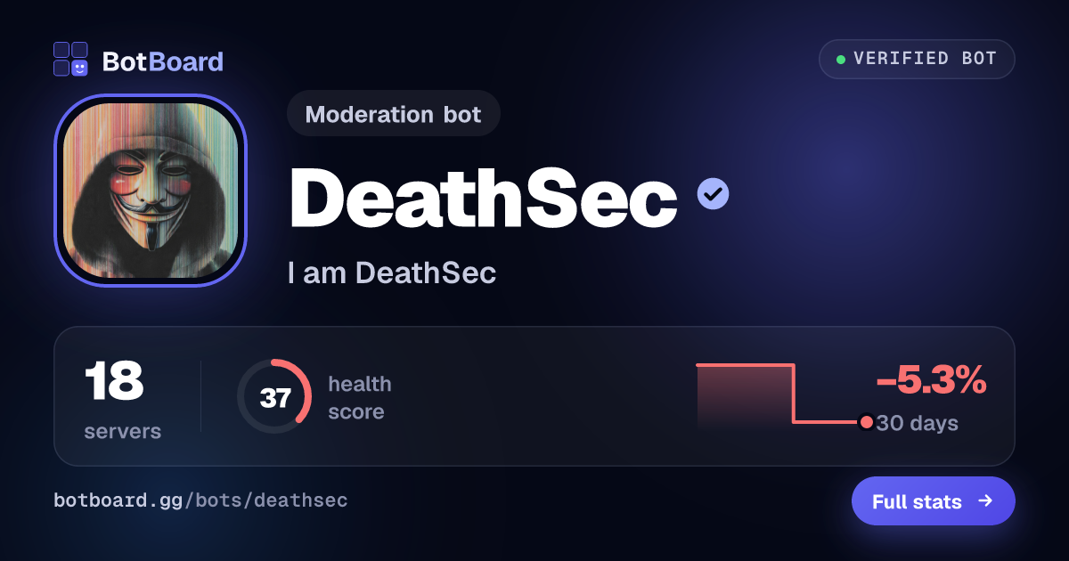 Share card for DeathSec