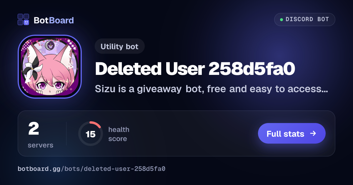 Share card for Deleted User 258d5fa0