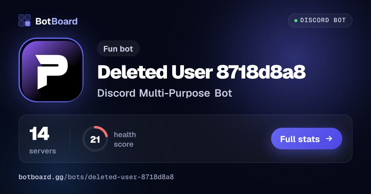 Share card for Deleted User 8718d8a8
