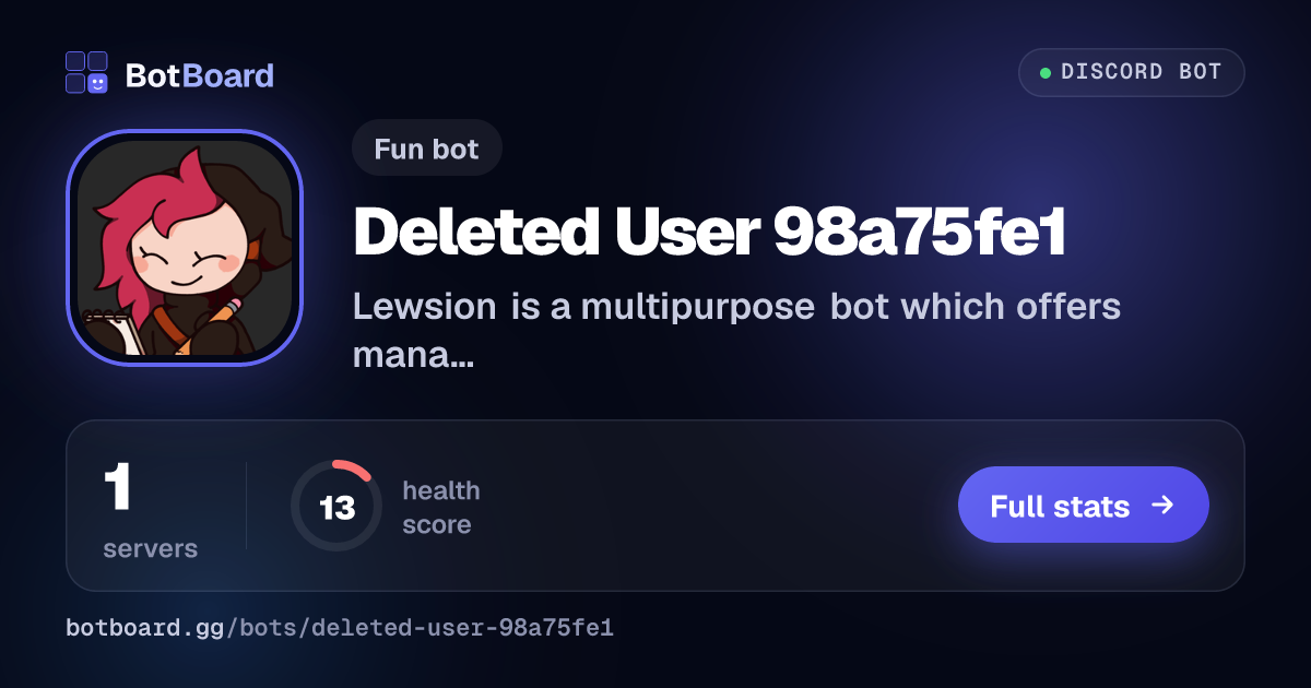 Share card for Deleted User 98a75fe1