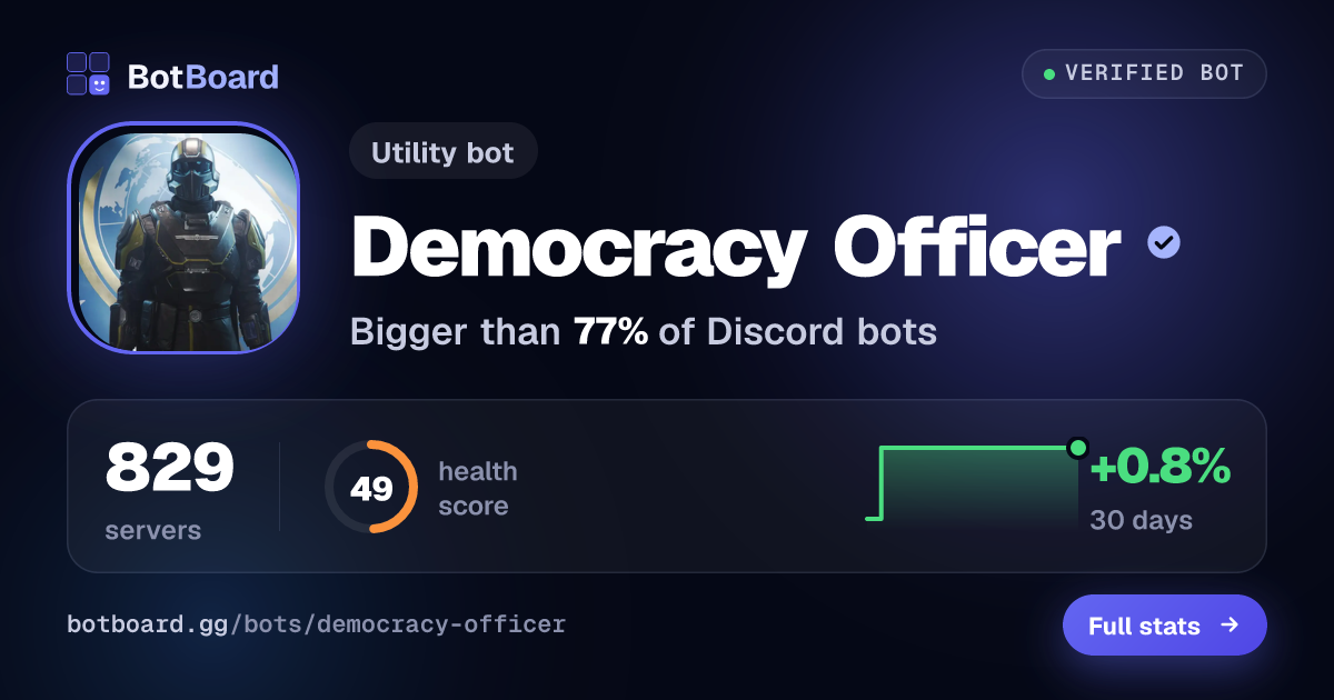 Share card for Democracy Officer