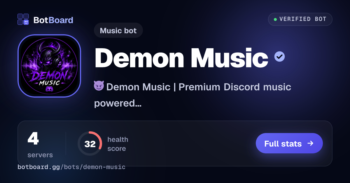 Share card for Demon Music