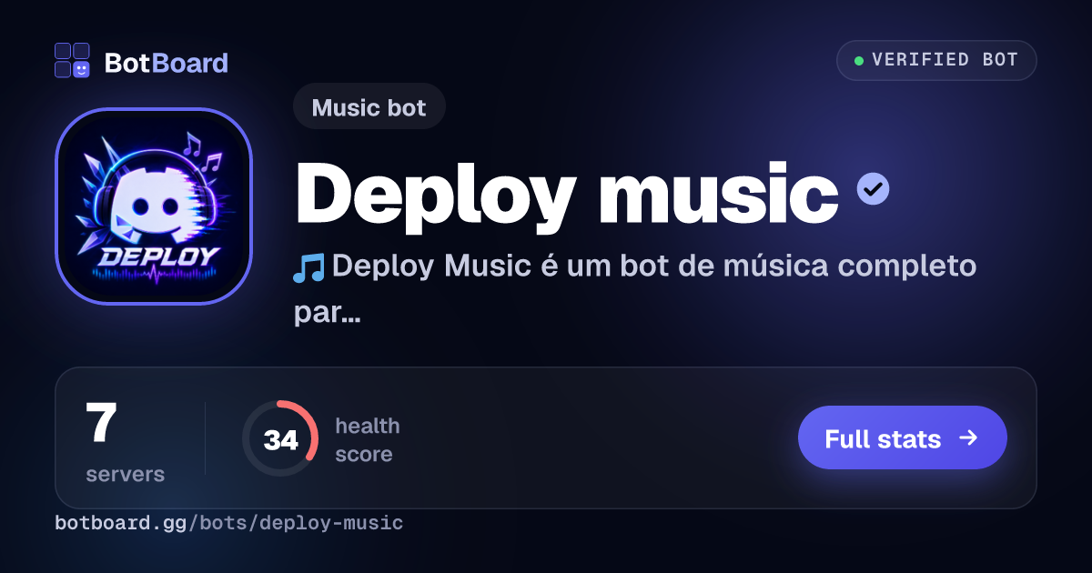 Share card for Deploy music
